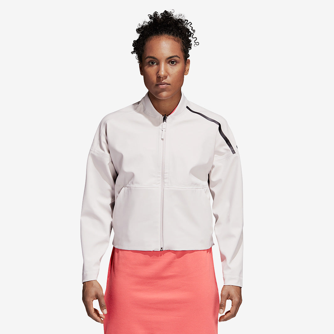 adidas Womens Z.N.E Rever Jacket - Chalk Pearl - Womens Clothing