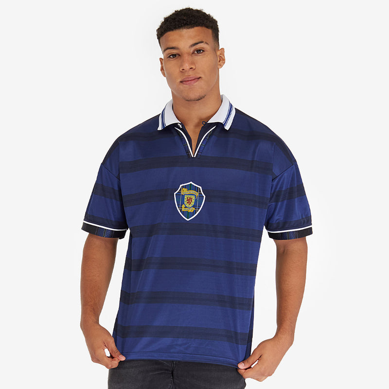 Score Draw Retro Scotland 1998 World Cup Finals Shirt