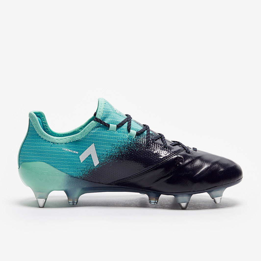 adidas ACE 17.1 SG Leather - Energy Aqua/White/Legend Ink - Soft