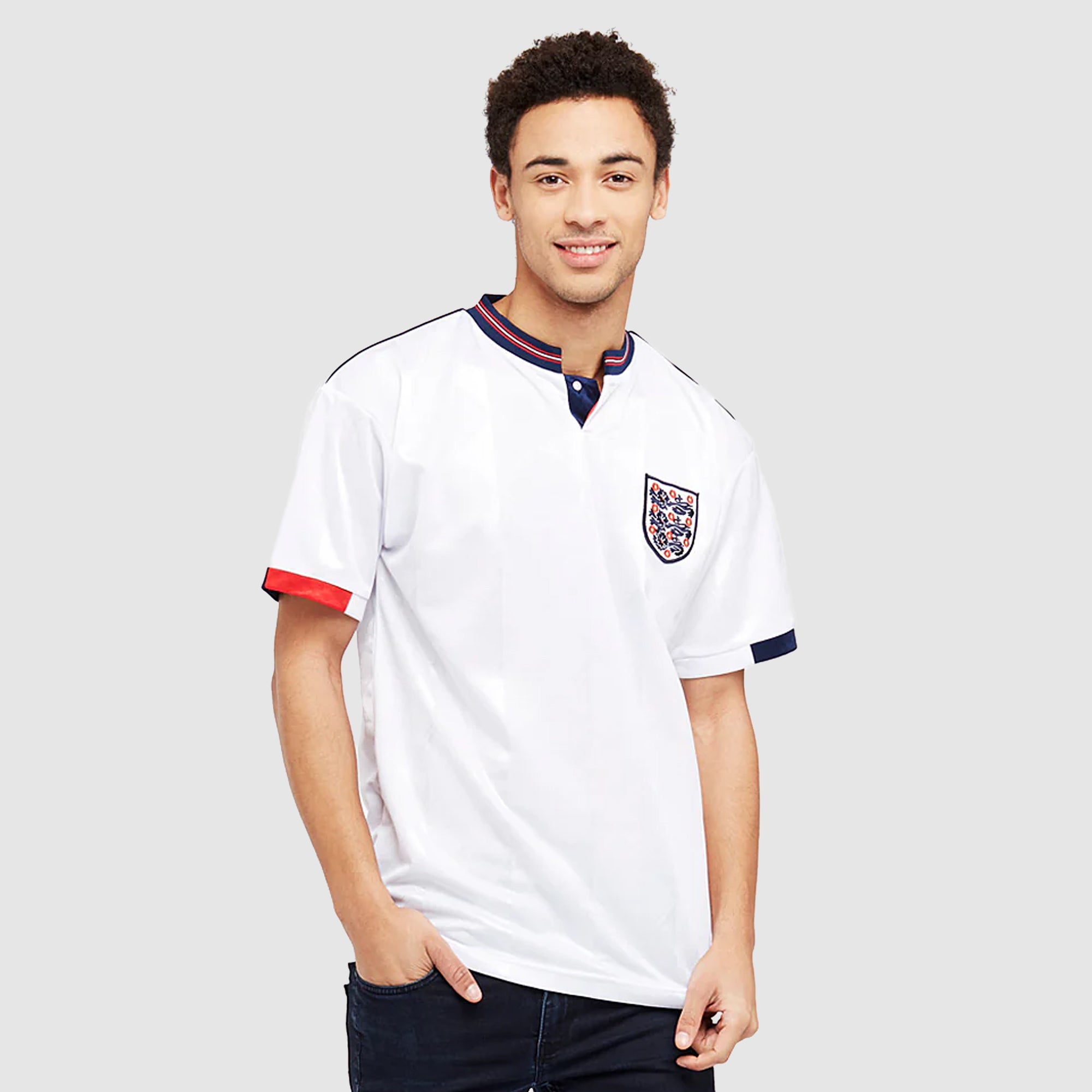 Score Draw England 1990 Mash-Up Shirt - Tops - Mens Replica
