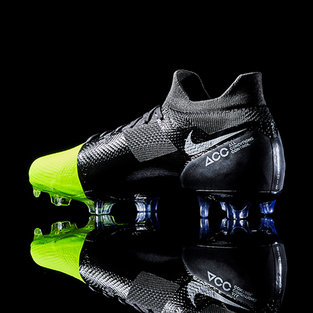Nike Mercurial Greenspeed 360 FG - Black/Metallic Silver/Volt