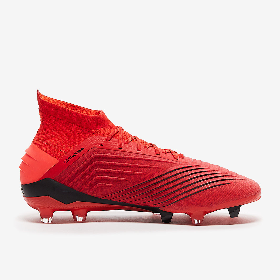 adidas PREDATOR サッカースパイク レッド adidas Predator 19.1 FG - Active Red/Solar Red/Core Black - Firm