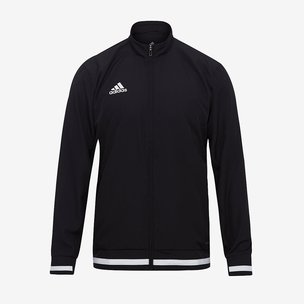 adidas T19 Woven Jacket - Black/White - Mens Football Teamwear