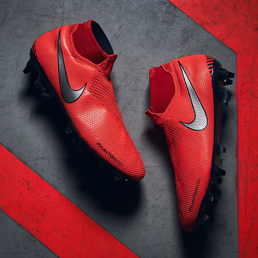Nike Phantom VSN Elite DF AG-PRO - Bright Crimson/Metallic Silver
