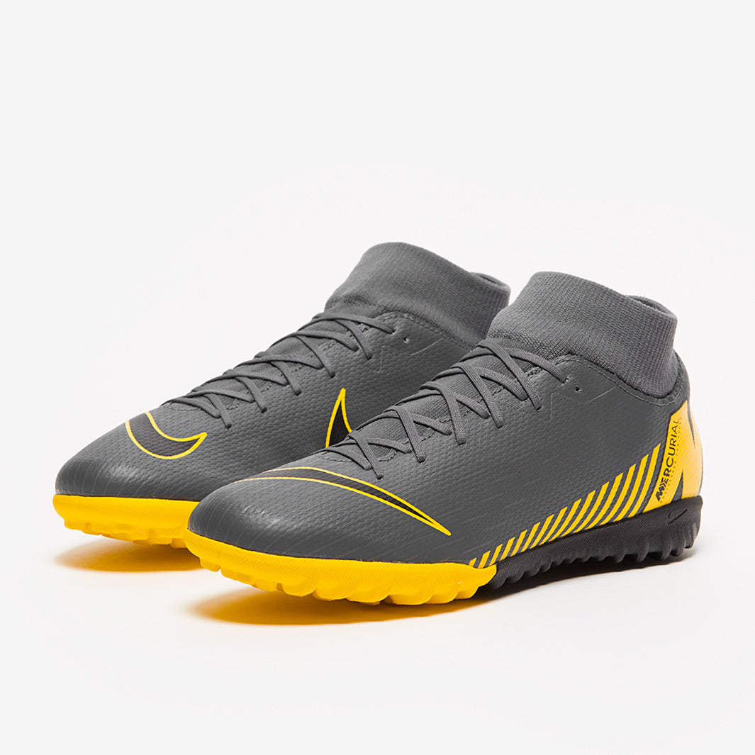 Nike Mercurial Superfly VI Academy TF - Dark Grey/Black/Yellow
