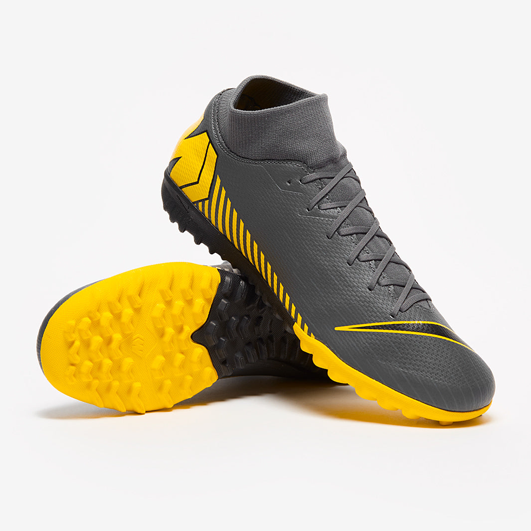 Nike Mercurial Superfly VI Academy TF - Dark Grey/Black/Yellow