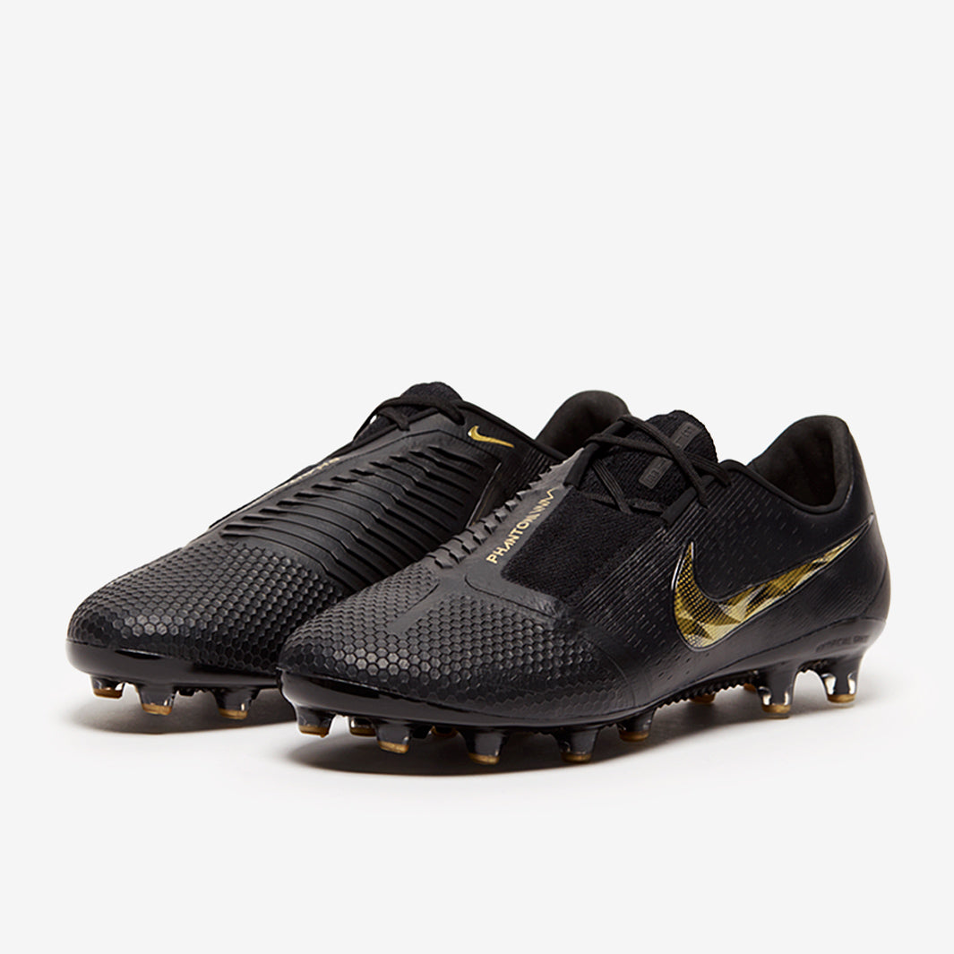 Nike Phantom VNM Elite AG-PRO - Black/Metallic Gold - Artificial