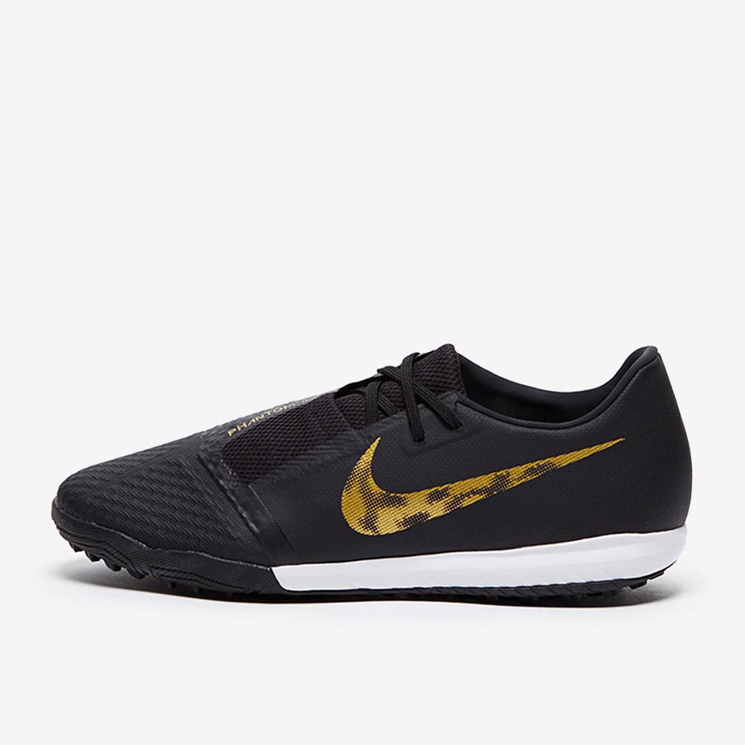 Nike Phantom VNM Academy TF - Black/Metallic Gold - Turf Trainer