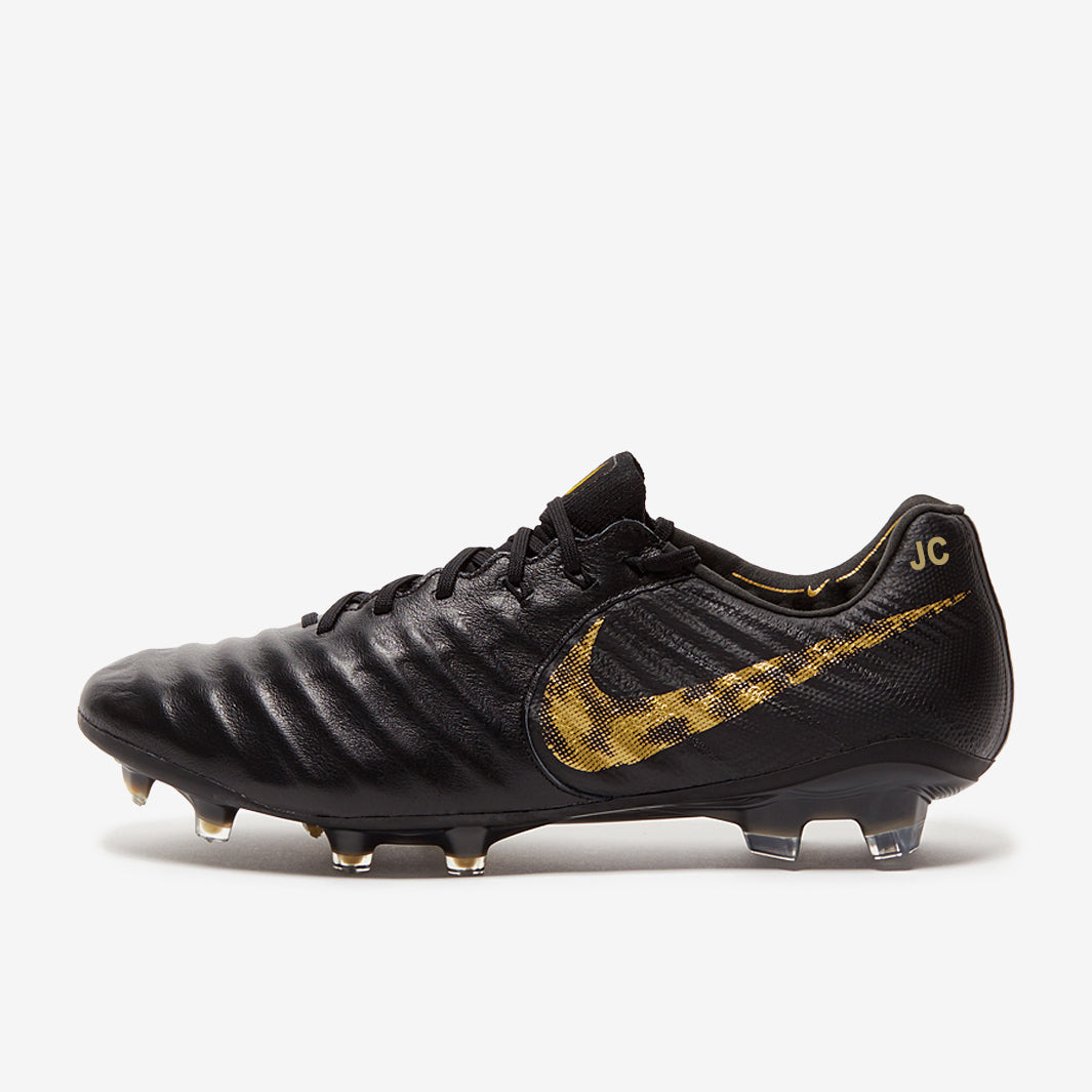 Nike Tiempo Legend VII Elite FG - Black/Metallic Gold - Firm