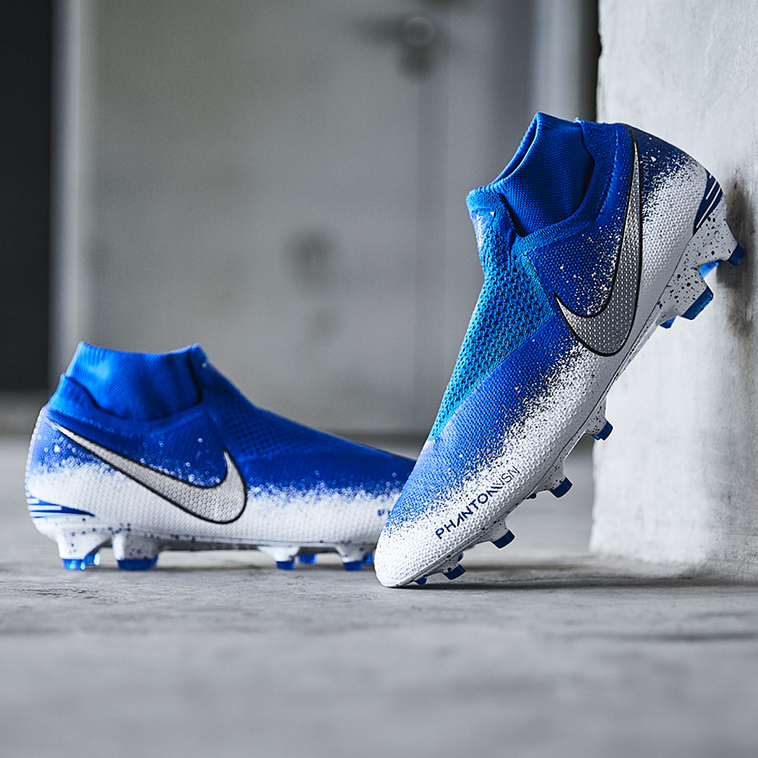 【新品未使用】NIKE PHANTOM VSN ELITE DF SE FG Nike Phantom VSN Elite DF FG - Racer Blue/Chrome/White - Firm