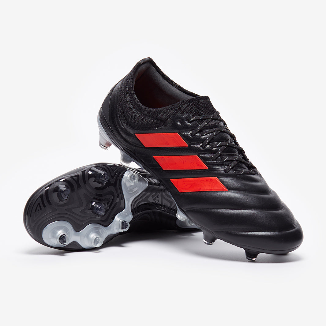 adidas Copa 19.1 FG - Core Black/Hi-Res Red/Silver - Firm Ground