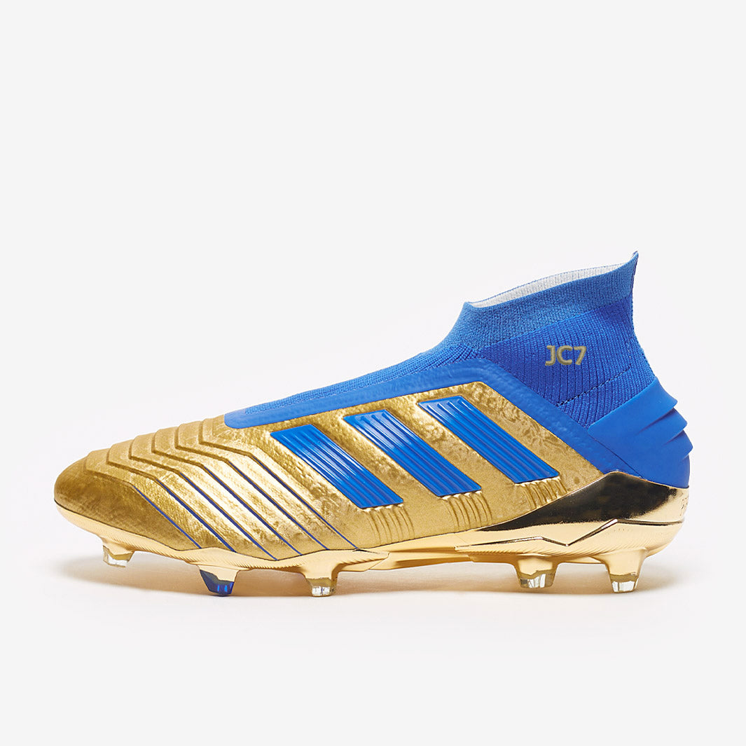 adidas Predator 19+ FG - Gold Metallic/Blue/White - Firm Ground