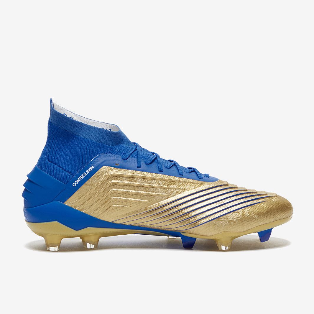 adidas Predator 19.1 FG - Gold Metallic/Blue/White - Firm Ground