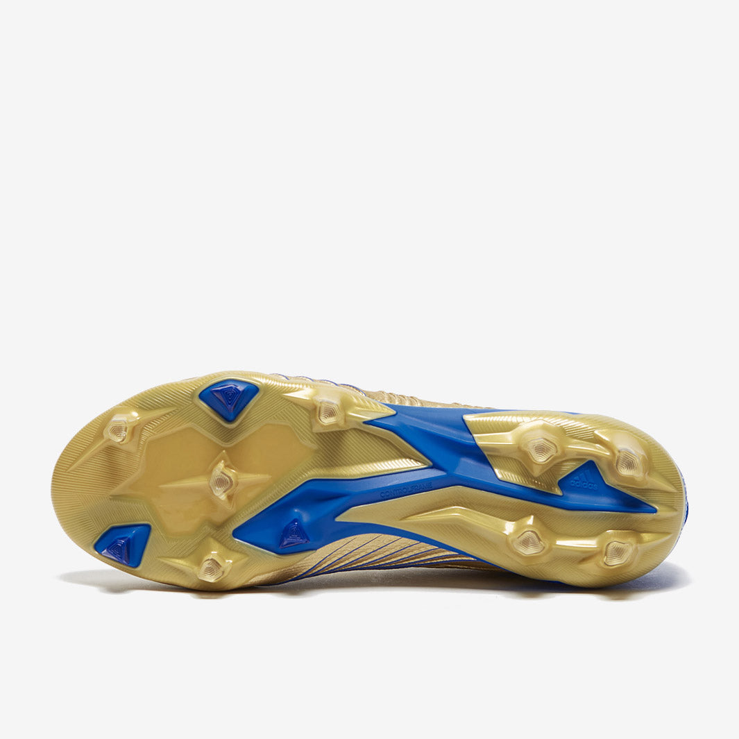 adidas Predator 19.1 FG - Gold Metallic/Blue/White - Firm Ground