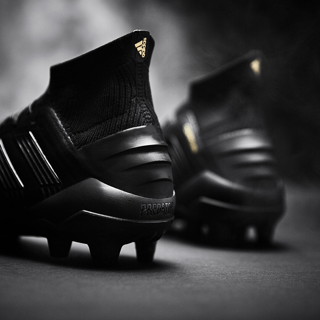adidas Predator 19.1 Leather FG - Core Black - Firm Ground - Mens