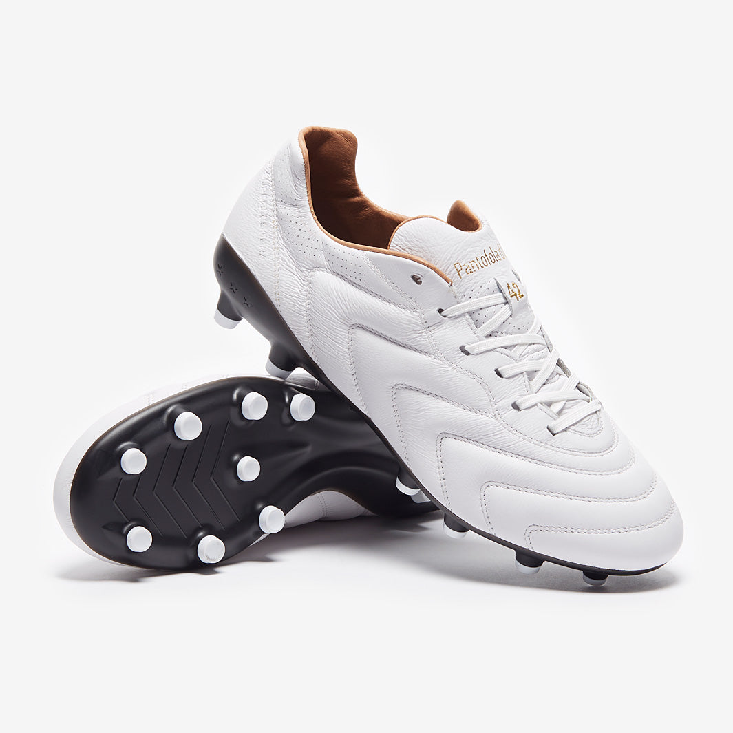 Pantofola Superleggera 2.0 FG - White/Black/Gold - Firm Ground