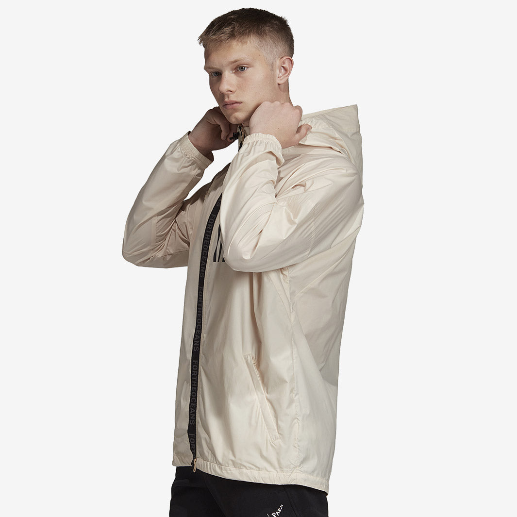 ジャケット・アウター deres linen jacket SAND adidas W.N.D. Parley Jacket - Linen - Mens Clothing - DX9290