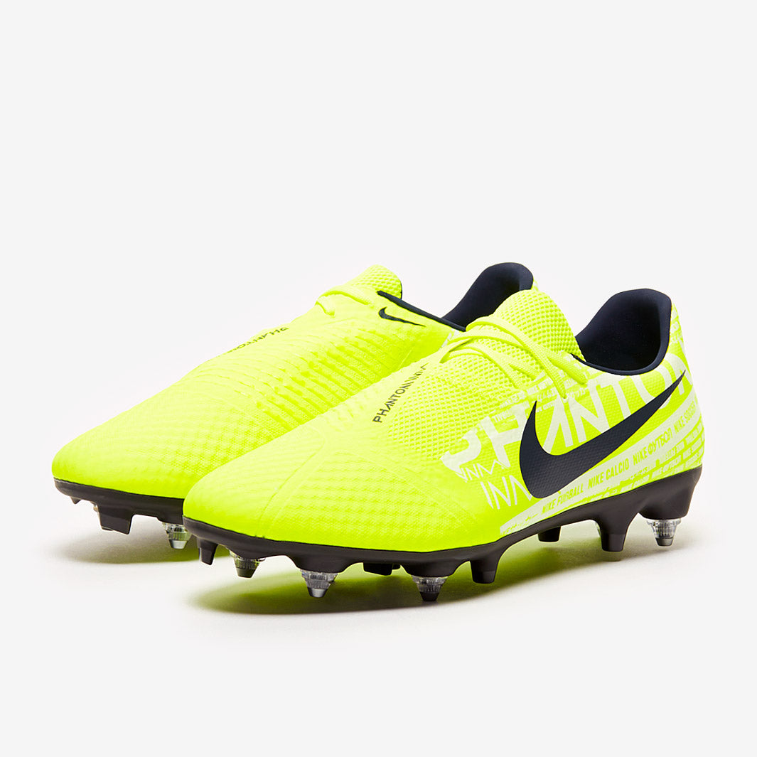 Nike Phantom VNM Academy SG-PRO AC - Volt/White/Obsidian - Soft