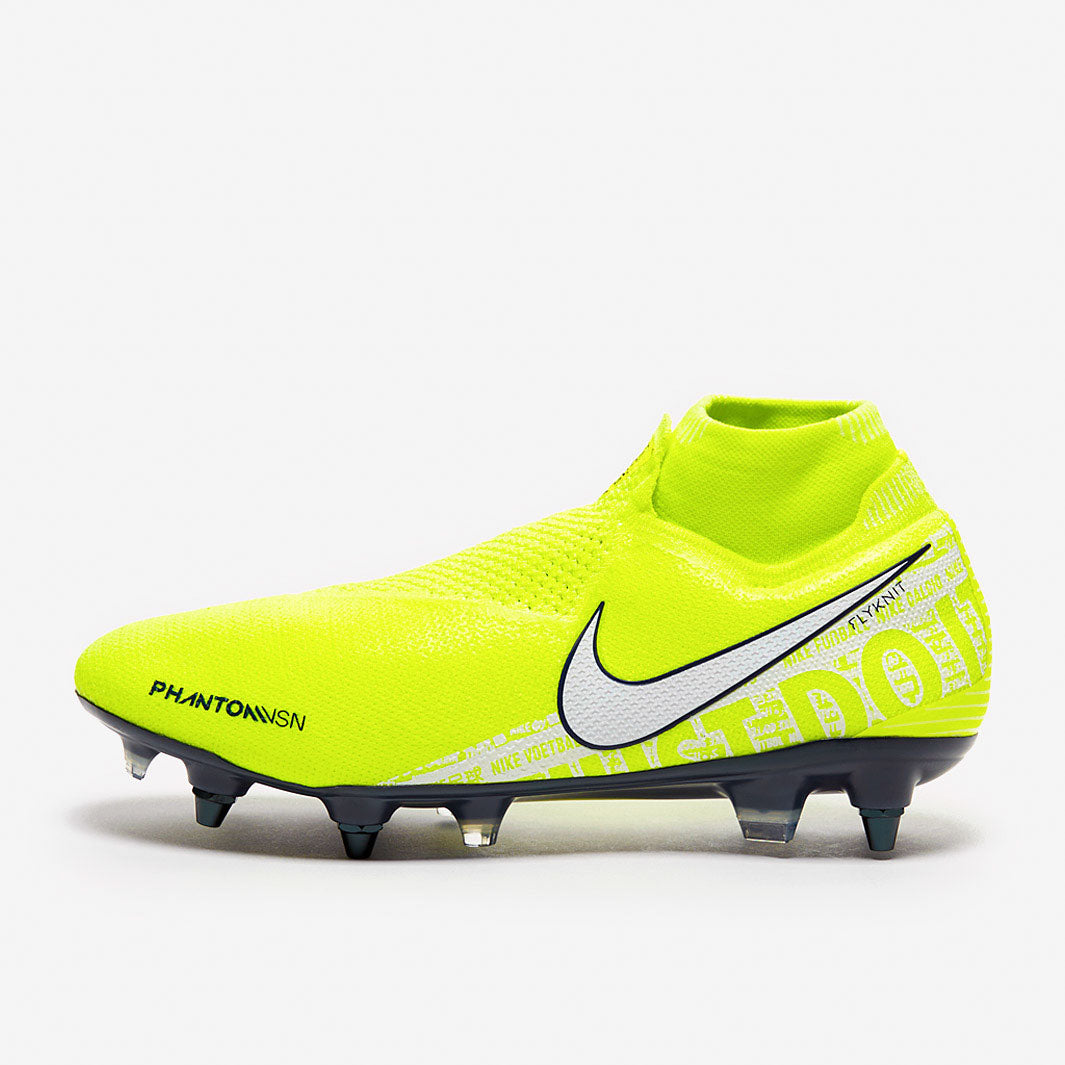 Nike Phantom VSN ELITE DF SGー PRO AC Nike Phantom VSN Elite DF SG-PRO AC - Volt/White/Barely Volt