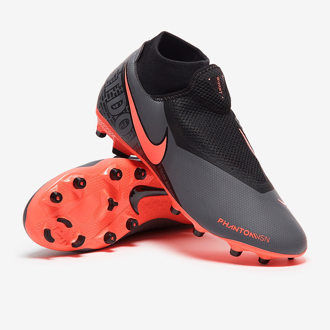Nike Phantom Vision Academy DF FG - Dark Grey/Bright Mango/Black