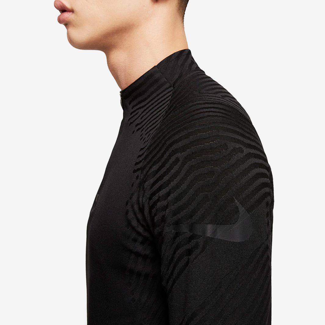 ウェア NIKE VAPORKNIT STRIKE DRILL TOP Nike Vaporknit Strike Drill Top - Black/Black/Black/Black - Mens