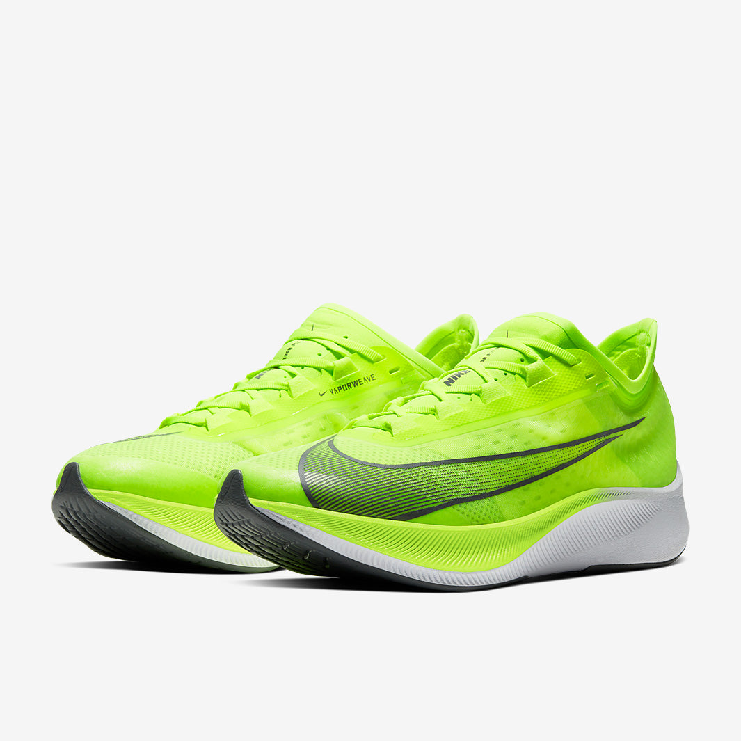新品激安zoom fly3ナイキNIKE蛍光緑色 Nike Zoom Fly 3 - Volt/Smoke Grey-White - Mens Shoes