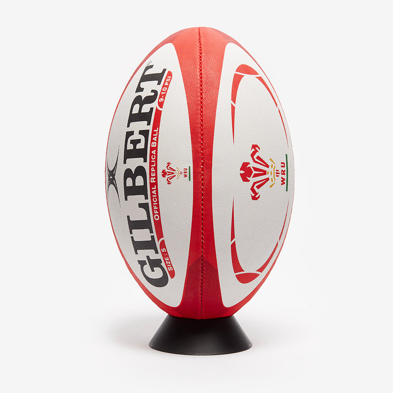Ballon De Rugby Gilbert Nouvelle-Zélande Midi – Design All Blacks, Caoutchouc Adhérent, Taille 23 Cm – Licencié Officiel