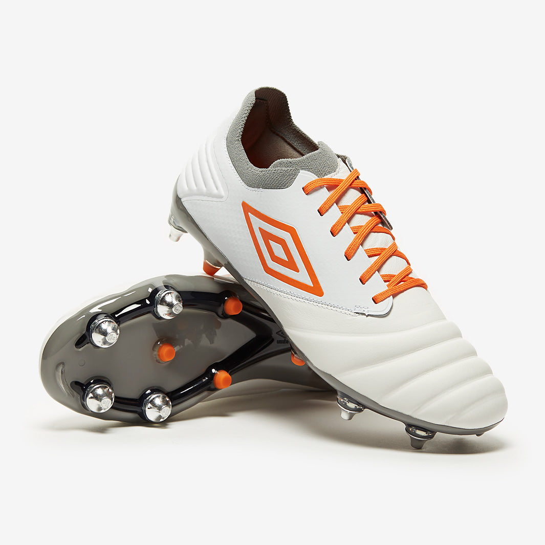 Umbro Tocco Pro SG - White/Carrot/Frost Gray - Soft Ground - Mens