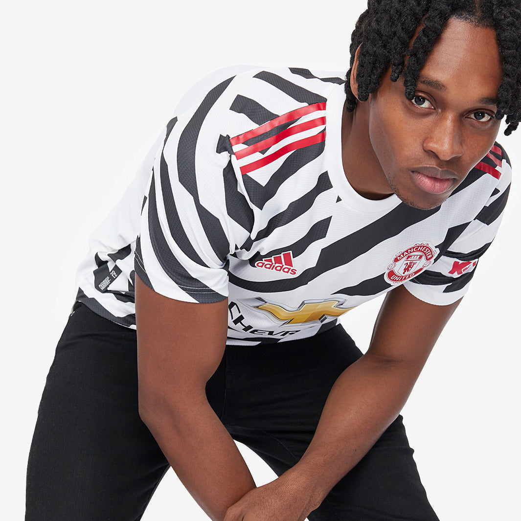 adidas Manchester United 20/21 Third Authentic Shirt - White/Black