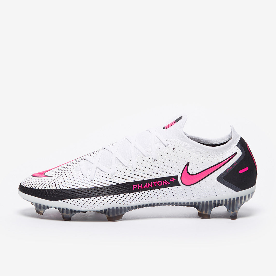 Nike Phantom GT Elite FG - White/Pink Blast/Black - Mens Boots