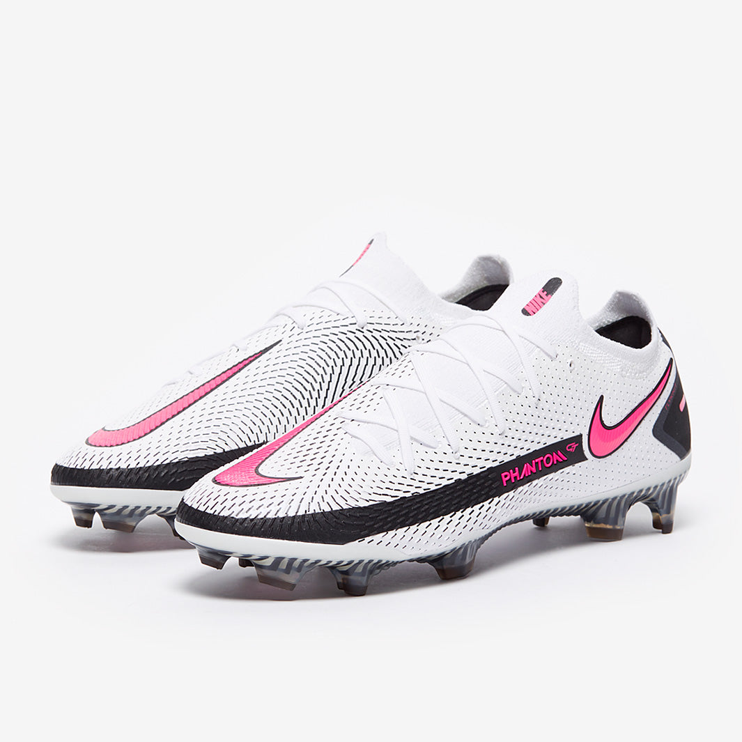 Nike Phantom GT Elite FG - White/Pink Blast/Black - Mens Boots