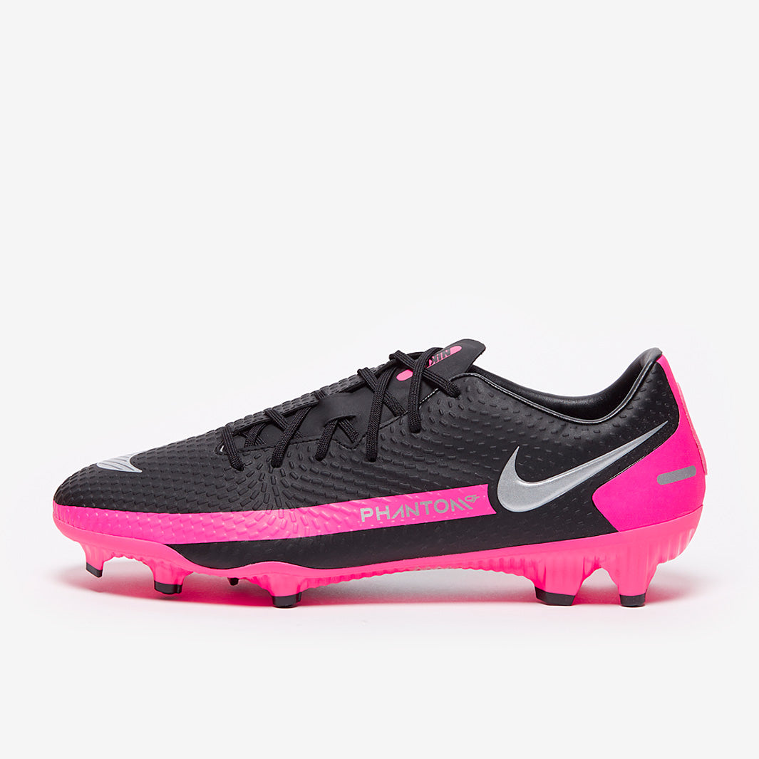 Nike Phantom GT Academy FG/MG - Black/Metallic Silver/Pink Blast