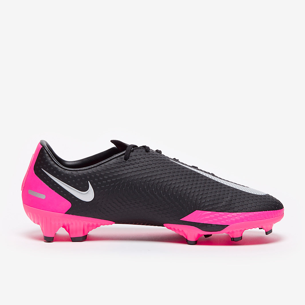 Nike Phantom GT Academy FG/MG - Black/Metallic Silver/Pink Blast