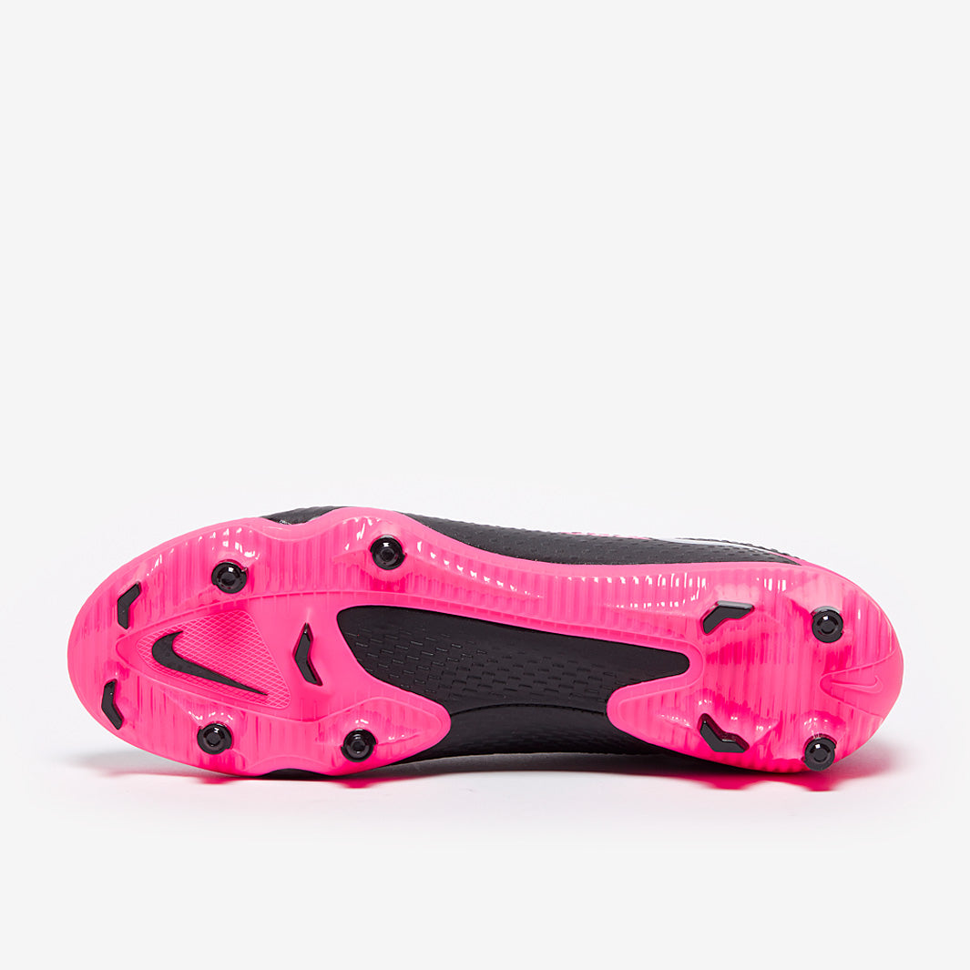 Nike Phantom GT Academy FG/MG - Black/Metallic Silver/Pink Blast