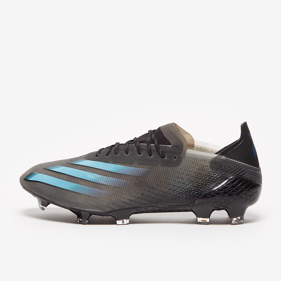 adidas X Ghosted .1 FG - Core Black/Signal Cyan/Grey Six - Firm