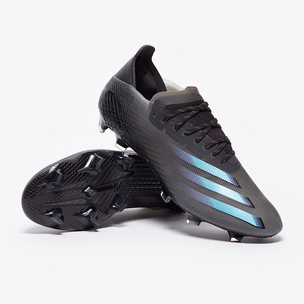 adidas X Ghosted .1 FG - Core Black/Signal Cyan/Grey Six - Firm
