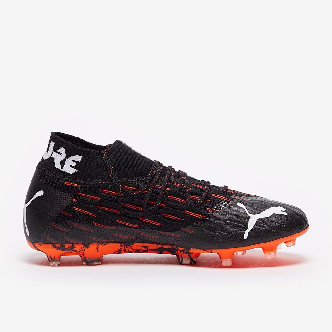Puma Future 6.1 Netfit FG/AG - Black/White/Shocking Orange - Firm