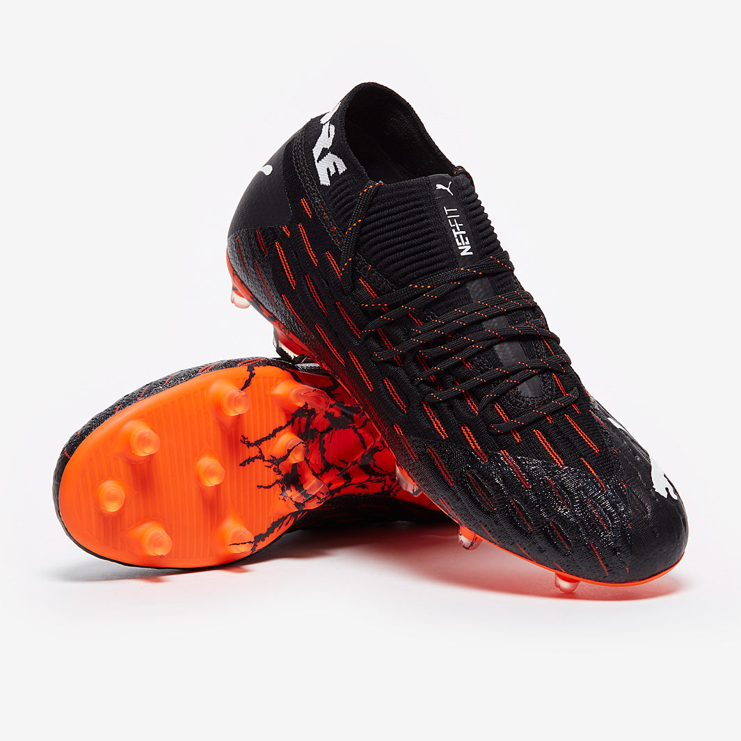 Puma Future 6.1 Netfit FG/AG - Black/White/Shocking Orange - Firm