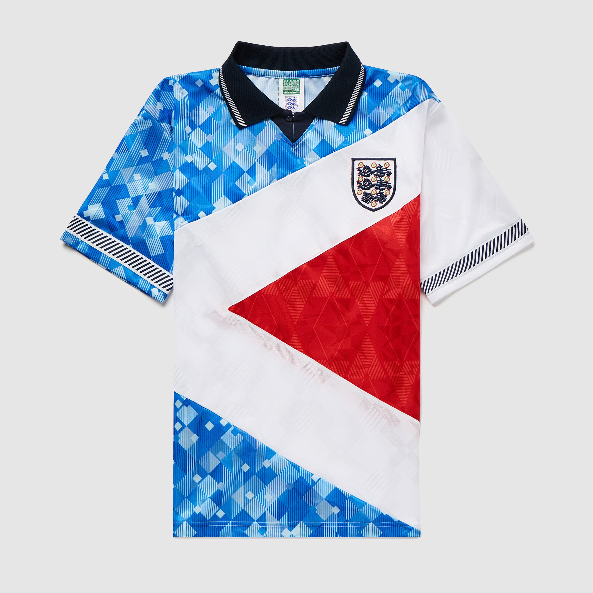Score Draw England 1990 Mash-Up Shirt - Tops - Mens Replica