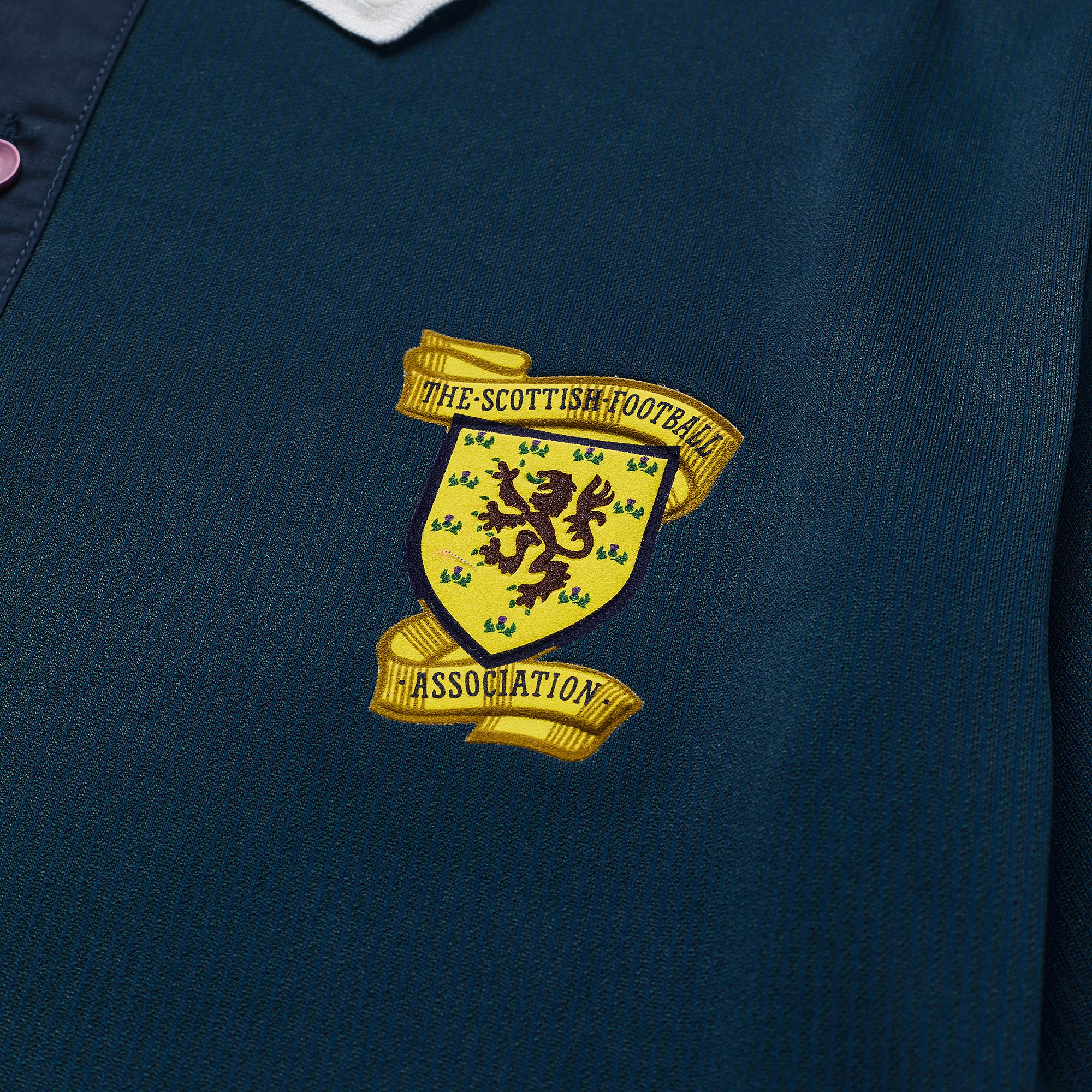 Score Draw Retro Scotland 1990 Home Shirt - Blue - Tops - Mens Replica
