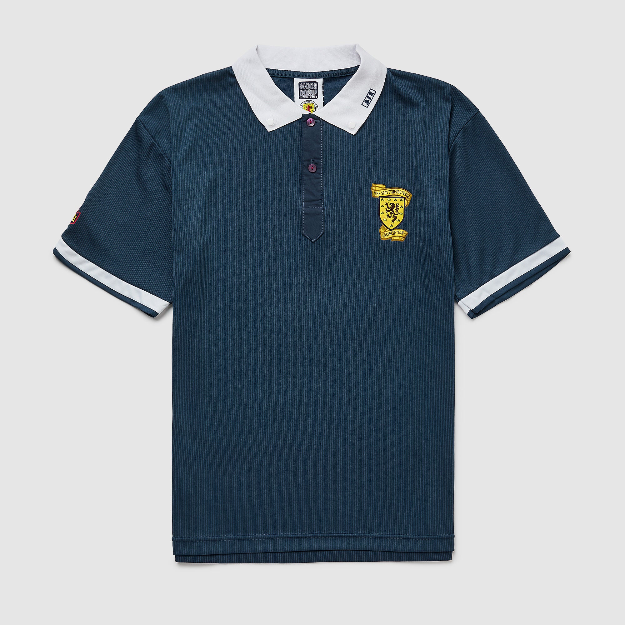 【超レア】スコットランド代表　1986年 Score Draw Retro Scotland 1986 Shirt - Navy/White - Mens Replica