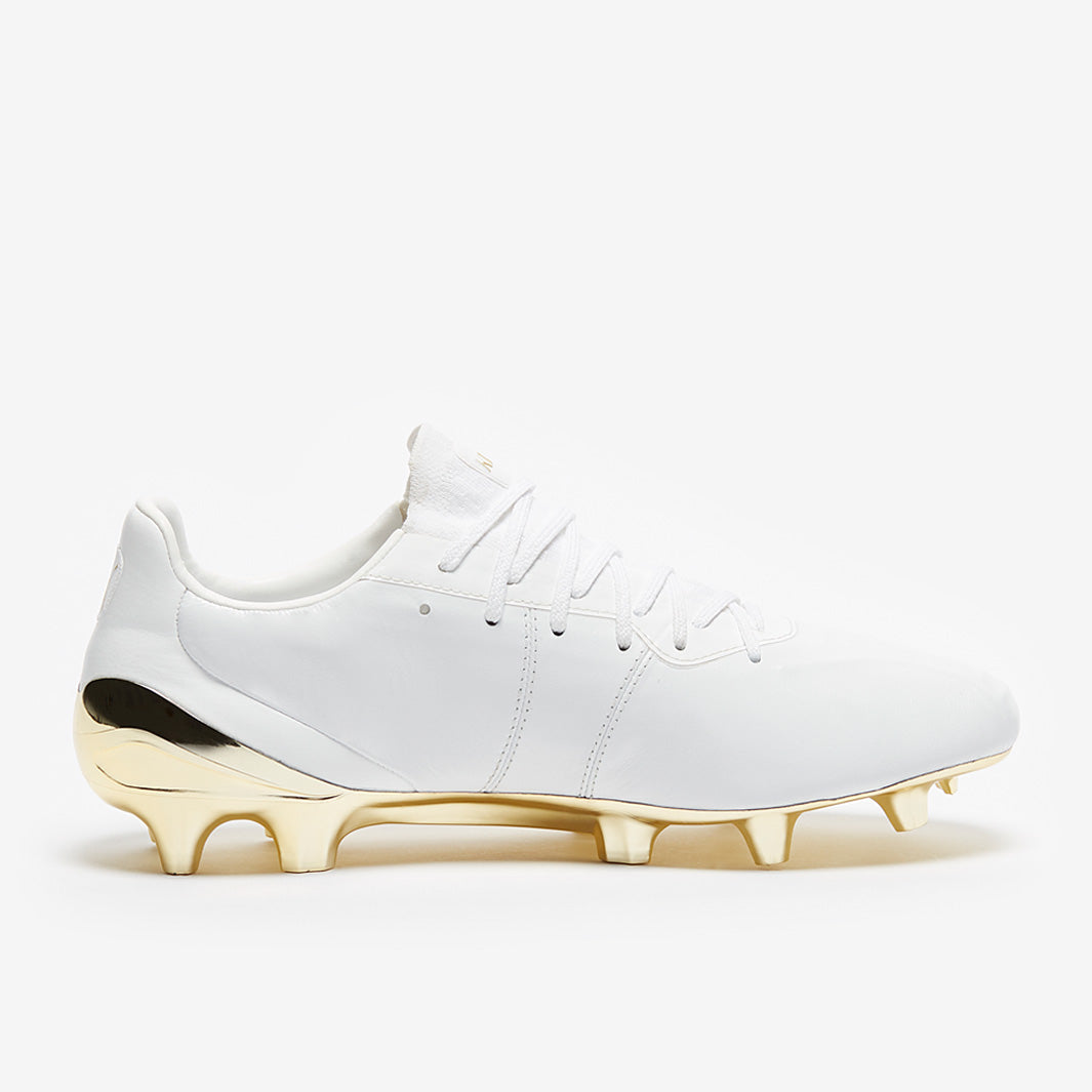 Puma King Platinum FG/AG - White/Gold - Firm Ground - Mens Boots