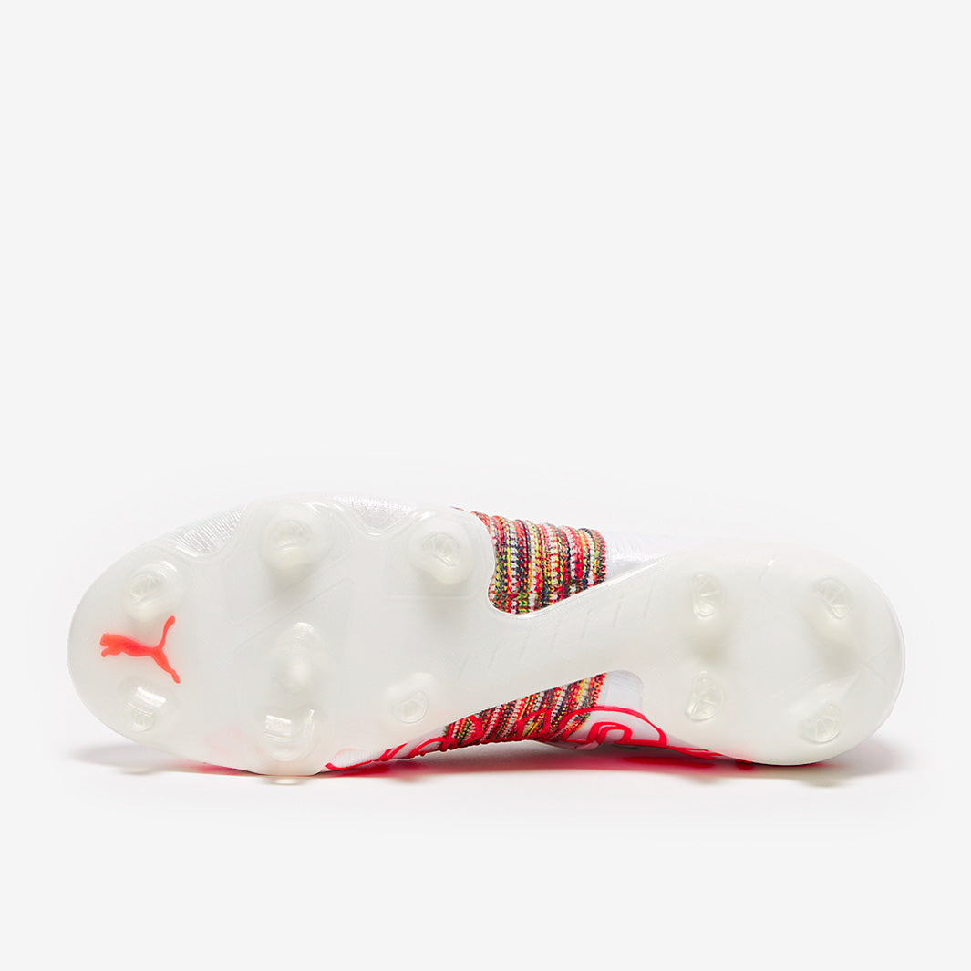 Puma Future Z 1.1 FG/AG - White/Red Blast - Firm Ground - Mens Boots