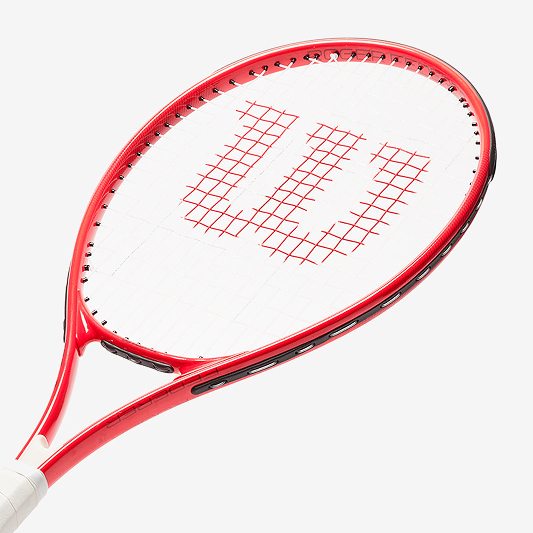 Federer Restring Racket Wilson Roger Federer 26 Half Cover - Black/White - Boys Rackets