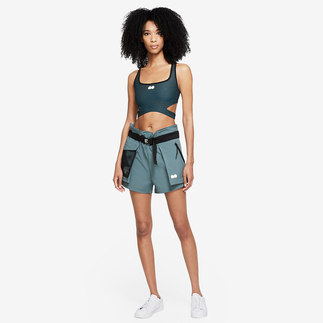 Nike Womens Naomi Osaka Utility Shorts - Hasta/White - Womens Clothing