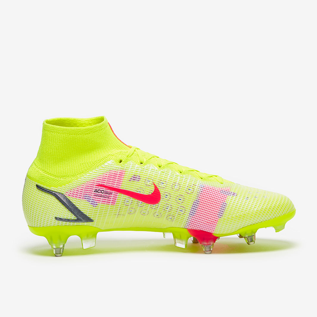 Nike Mercurial Superfly VIII Elite SG-Pro AC - Volt/Bright Crimson