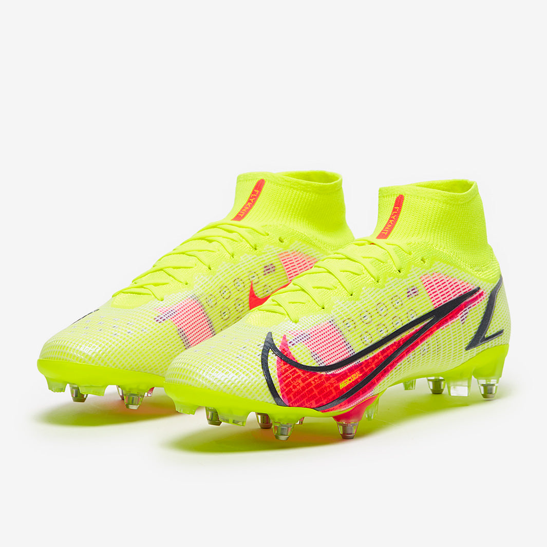 Nike Mercurial Superfly VIII Elite SG-Pro AC - Volt/Bright Crimson