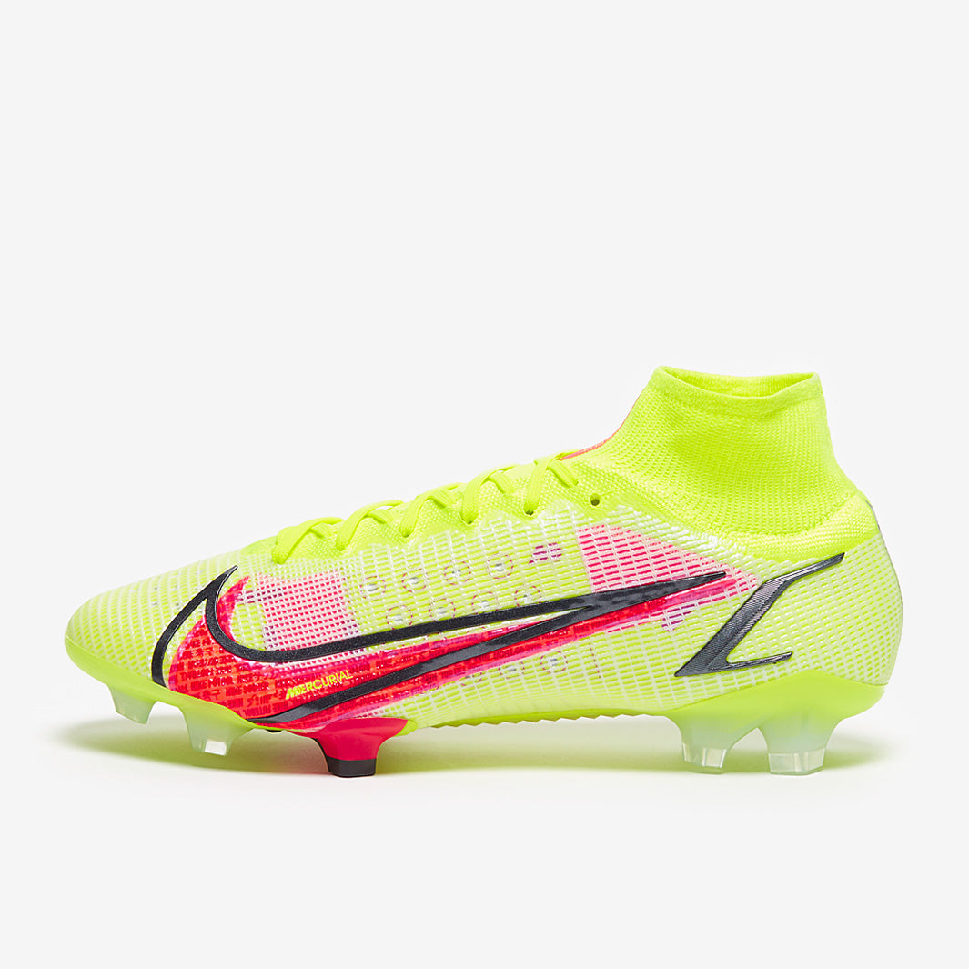 Nike Mercurial Superfly VIII Elite FG - Volt/Bright Crimson/Black