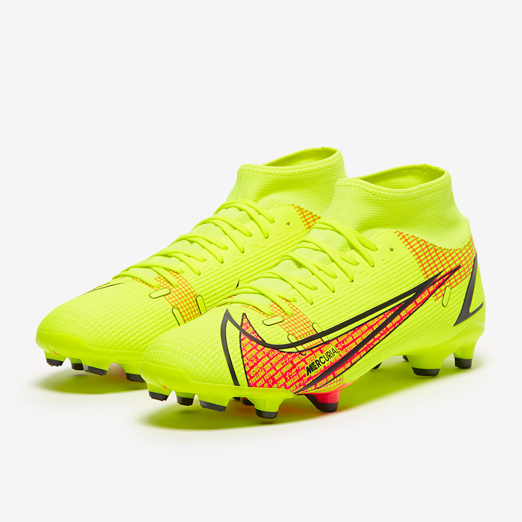Nike Mercurial Superfly VIII Academy DF FG/MG - Volt/Black/Bright