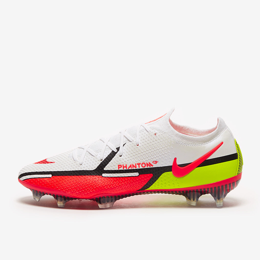 Nike Phantom GT II Elite FG - White/Bright Crimson/Volt-Black